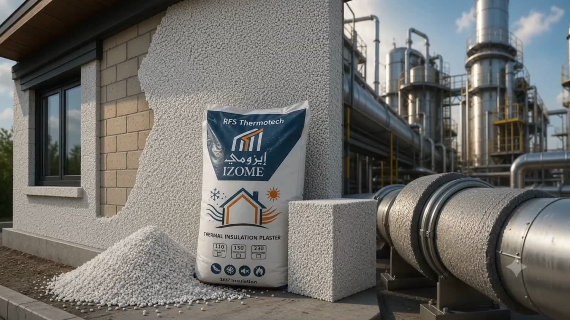 IZOME building insulation systems protecting homes and commercial buildings